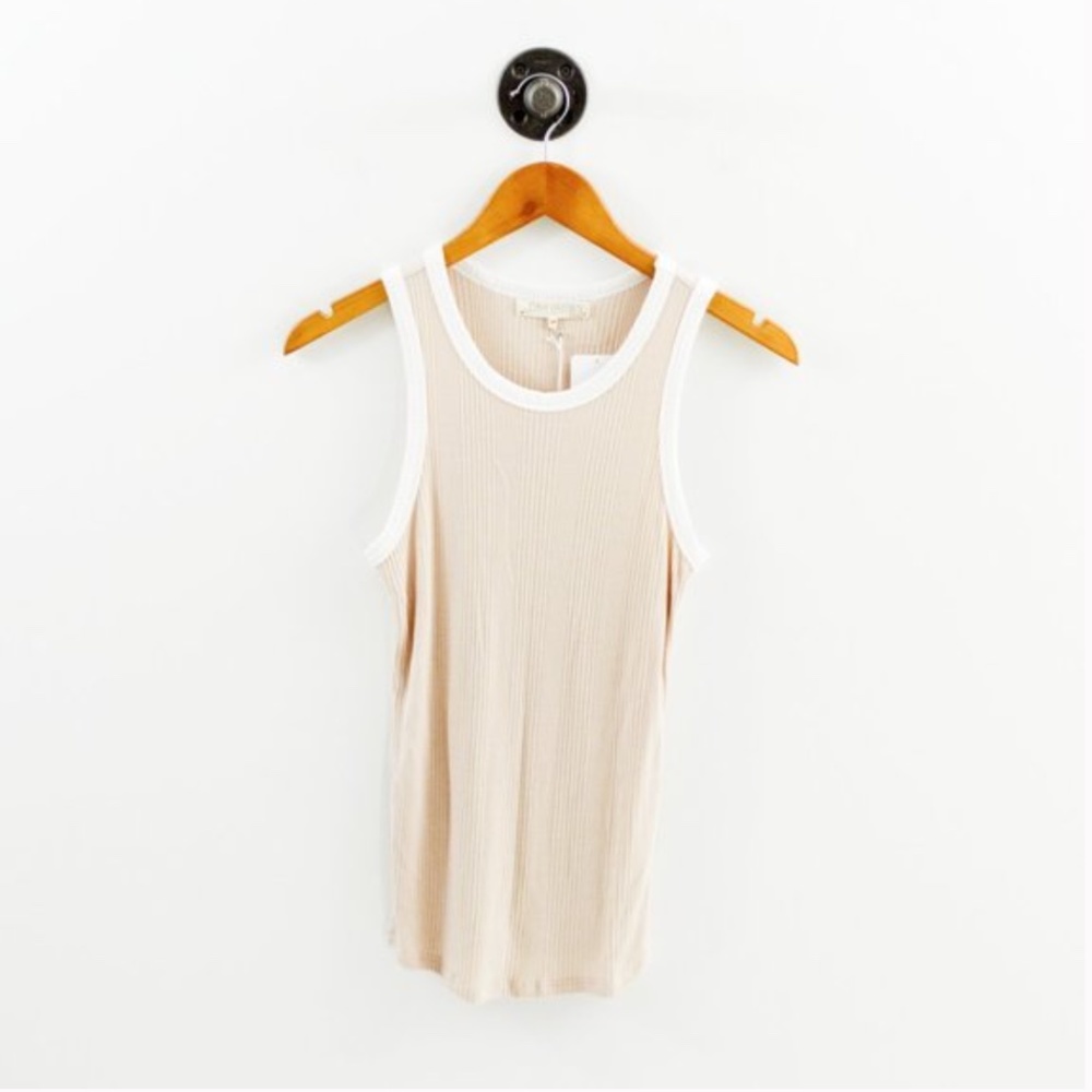 Joah Brown Ribbed Tank Top